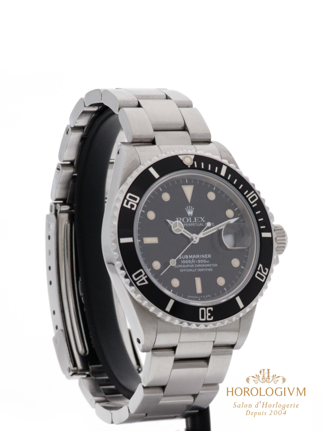 Rolex Submariner Date “Triple Zero” Ref. 168000, watch, silver