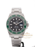 Rolex Oyster Perpetual Date Submariner 41MM Ref. 126610LV, watch, silver (case) and silver & green cerachrom / ceramic (bezel)