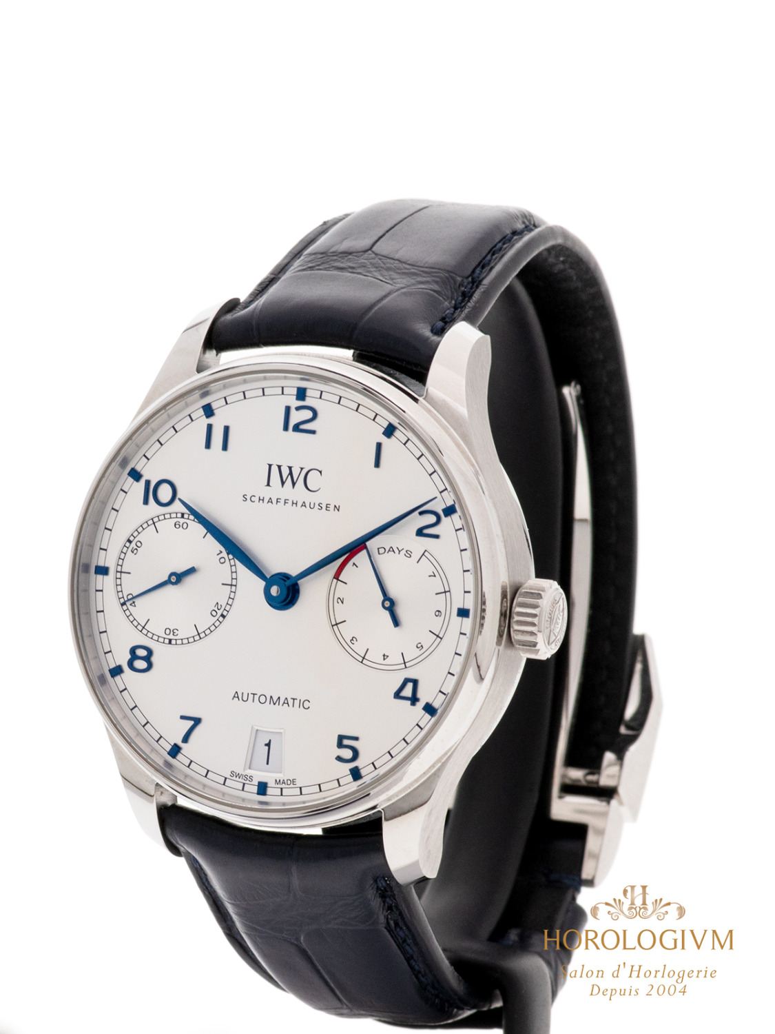 IWC Portugieser 7 Days REF. IW500705, watch, silver