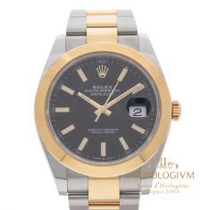 Rolex Datejust TWO-TONE 41 MM Ref. 126303, watch, silver (case) & yellow gold (bezel)