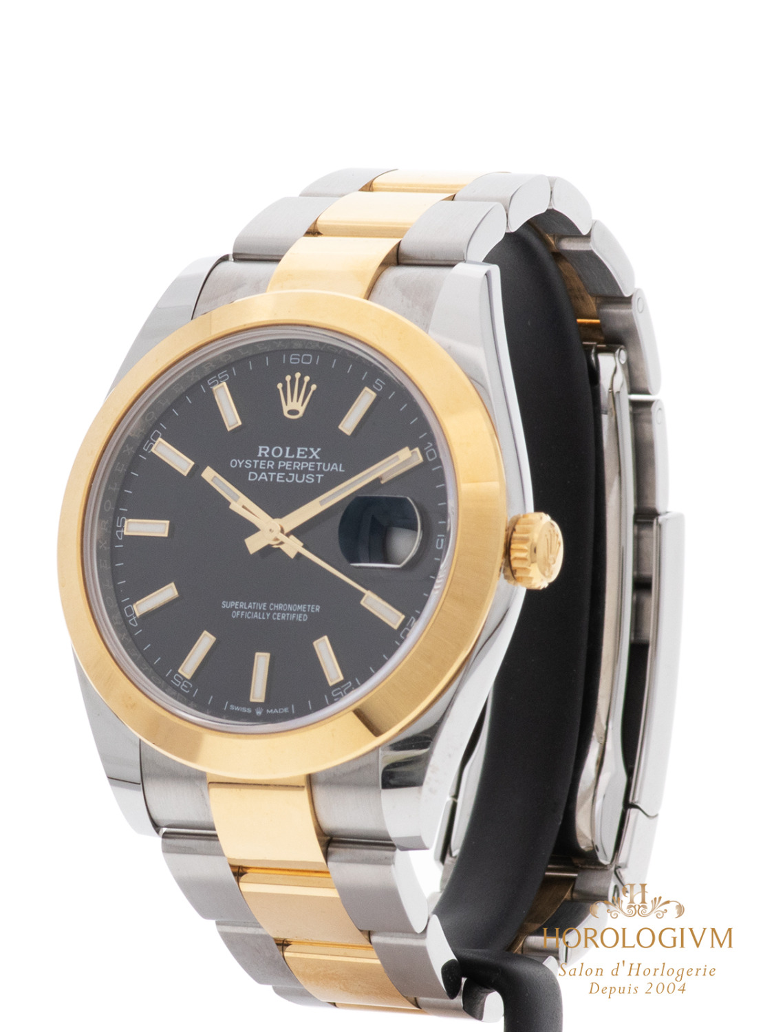 Rolex Datejust TWO-TONE 41 MM Ref. 126303, watch, silver (case) & yellow gold (bezel)