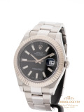 Rolex Datejust II 41 MM “Fluted Bezel” REF. 116334, watch, Silver (Case) & White Gold (Bezel)