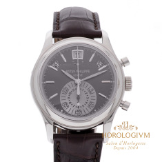 Patek Philippe Annual Calendar Chronograph Ref. 5960P-001, watch, silver