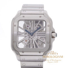 Cartier Santos Skeleton REF. WHSA0015, watch, silver