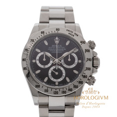 Rolex Daytona “Black Dial” REF. 116520, watch, silver