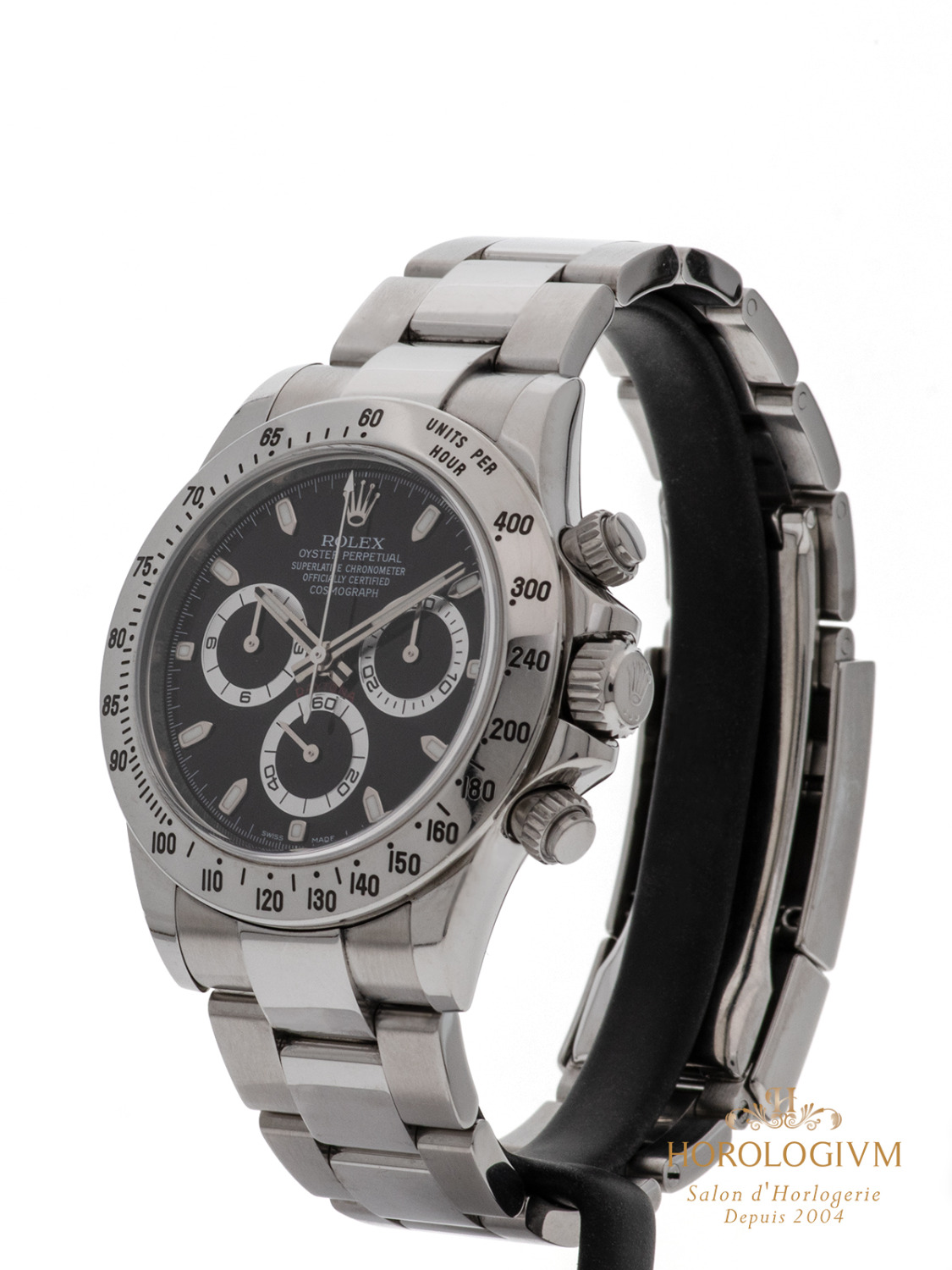 Rolex Daytona “Black Dial” REF. 116520, watch, silver