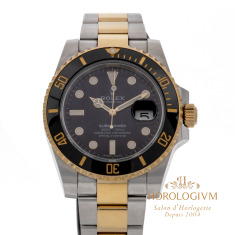 Rolex Submariner Date Two-Tone 40MM Ref. 116613LN watch, two - tone (bi - colored) silver (case) and yellow gold & black ceramic (bezel)