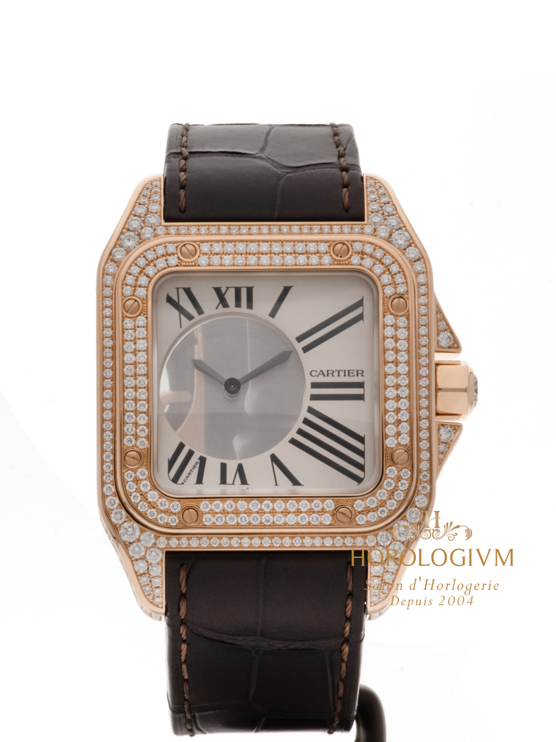 Cartier Santos 100 Mystery REF. WM502551 LIMITED 10/10, watch, rose gold