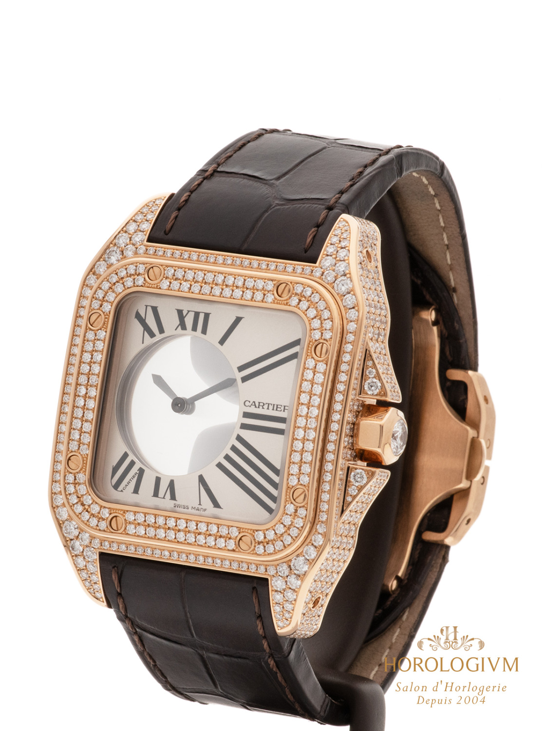 Cartier Santos 100 Mystery REF. WM502551 LIMITED 10/10, watch, rose gold