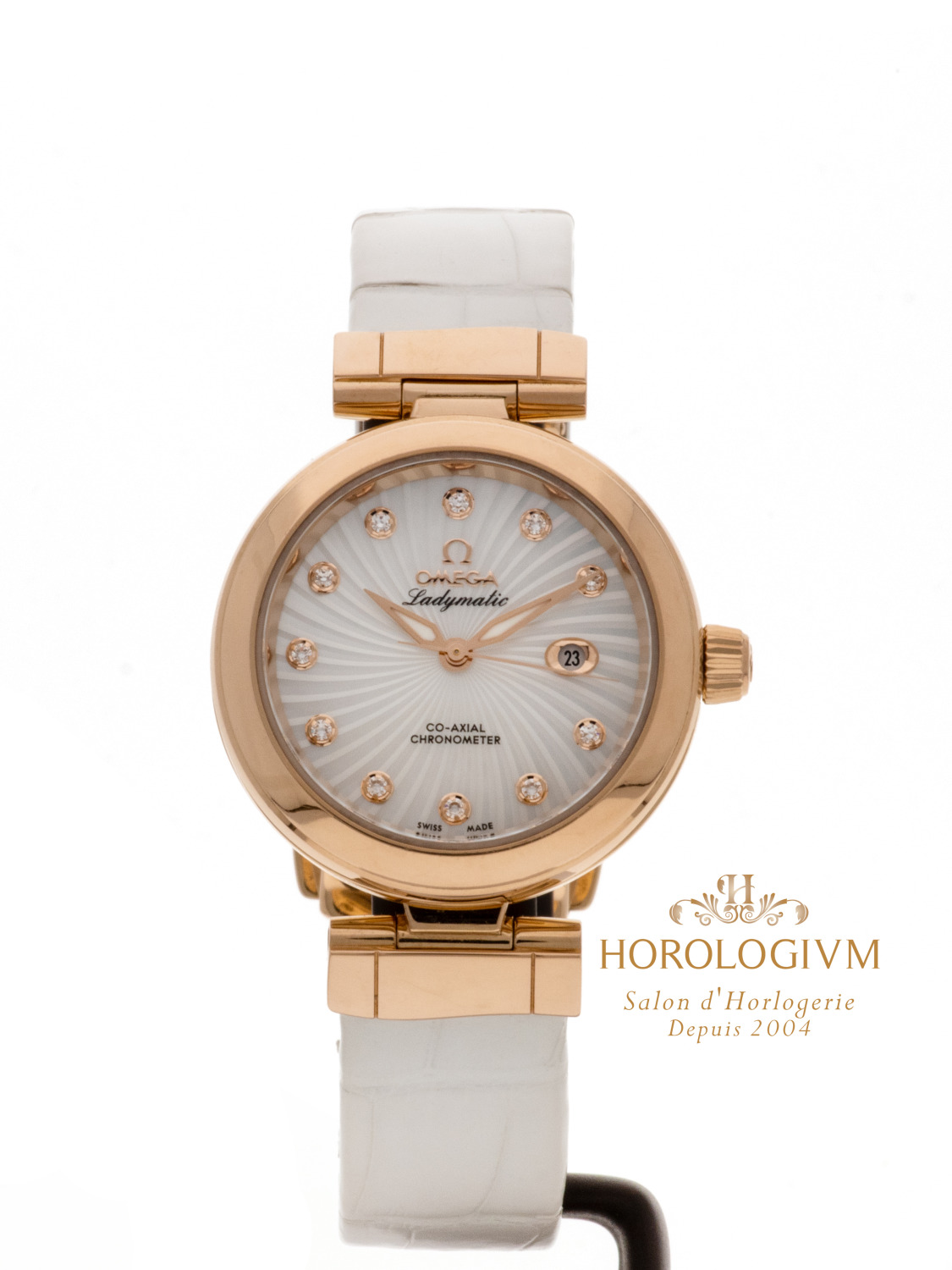 Omega De Ville Ladymatic Co-Axial 34 MM REF 42563342055001, watch, rose gold