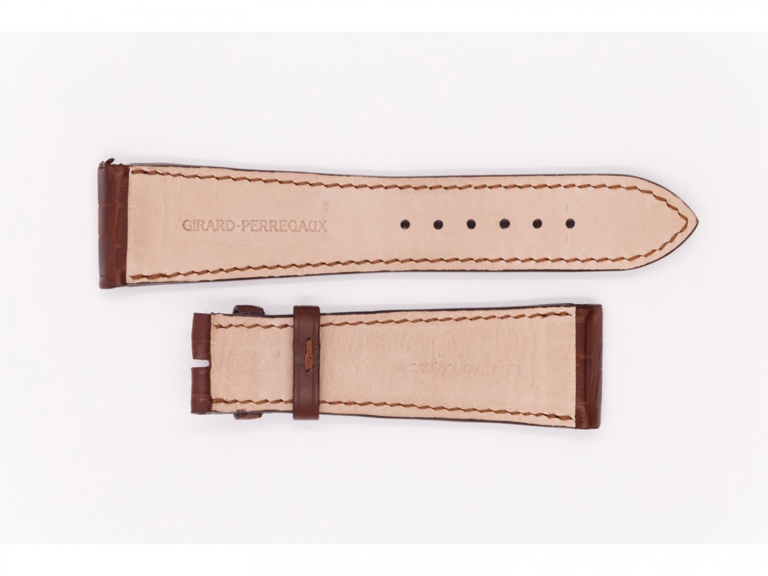 Leather Girard - Perregaux Strap, brown