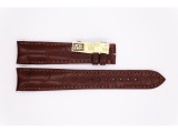 Top Louisiana Alligator Glashutte Leather Strap, brown