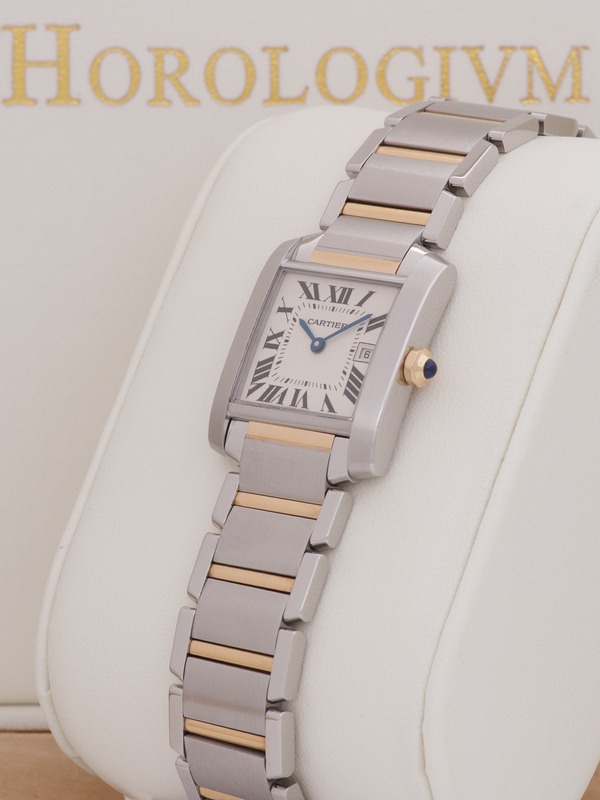 cartier tank francaise medium two tone