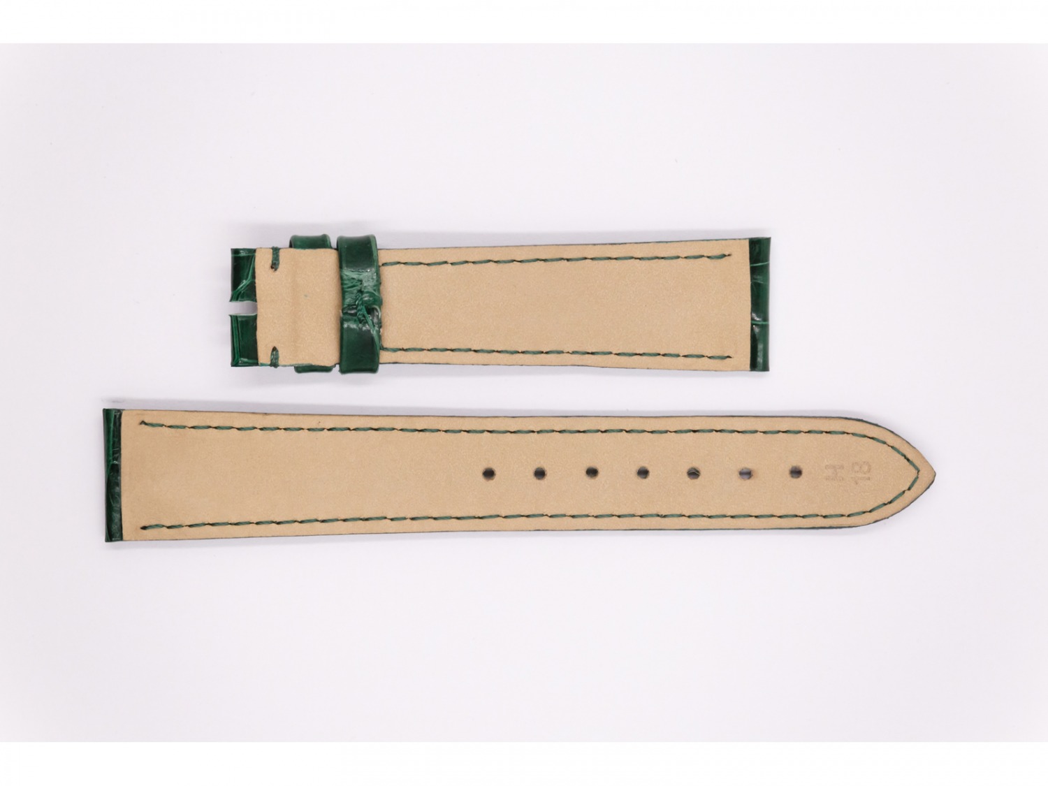 Leather Strap, glossy green