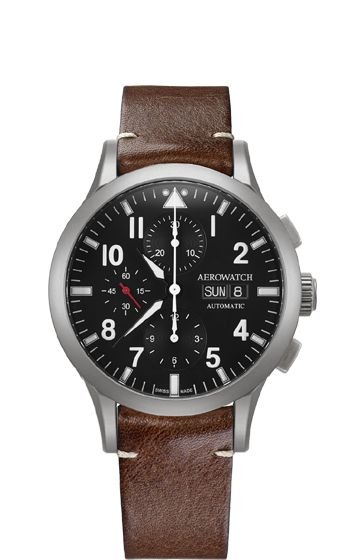 Aerowatch The Grand Classics Pilot A 61948 AA03 Watch, silver
