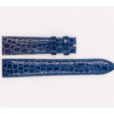 Leather Ulysee Nardin Strap, glossy blue