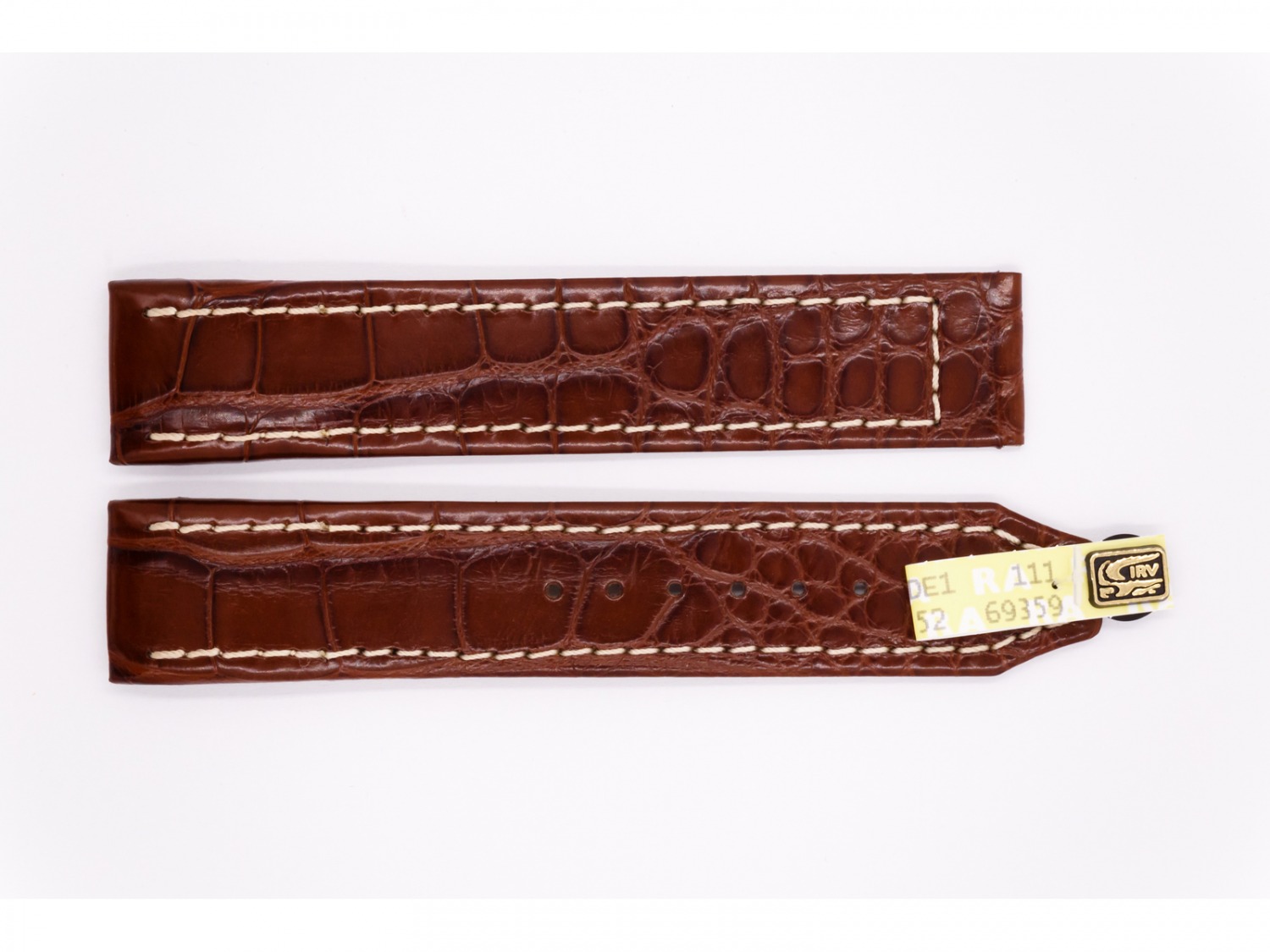 Alligator Mississipiensis Leather Maurice Lacroix strap, glossy brown
