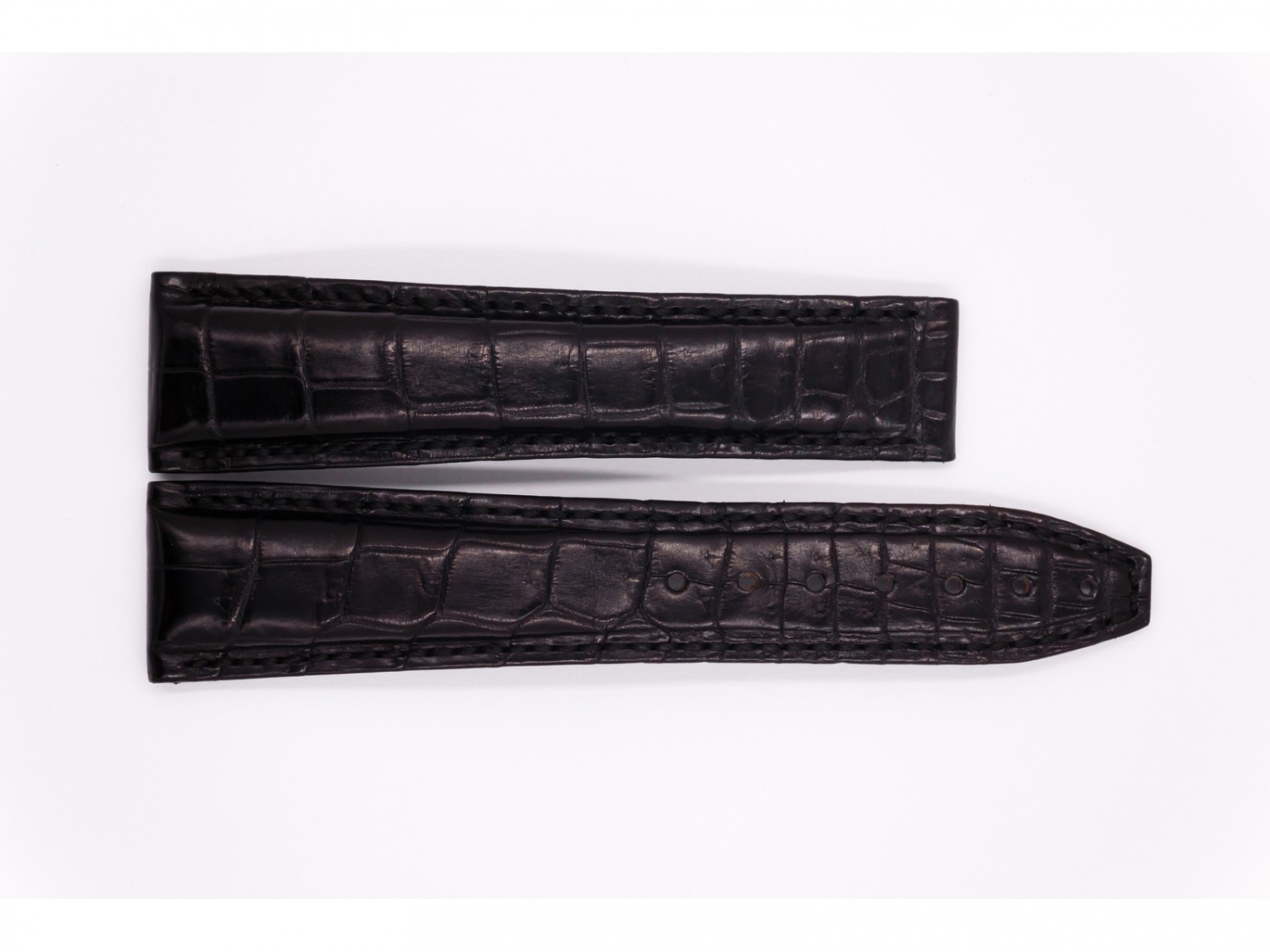 Croco Niloticus Leather Maurice Lacroix strap, black
