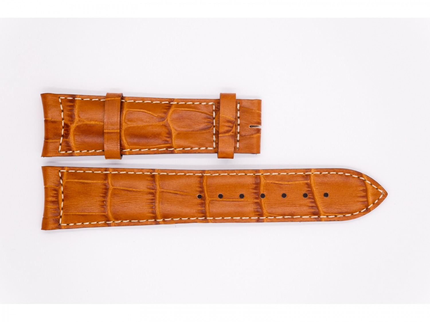Leather Aerowatch strap, light brown