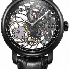 Aerowatch Renaissance Big Mechanical Skeleton A 50931 NO01 watch, black