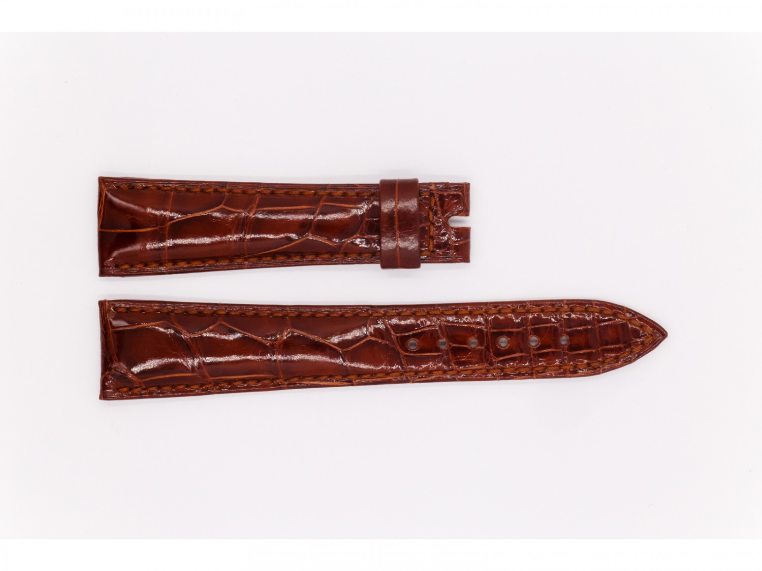 Crocodile Leather Breguet Strap, light brown