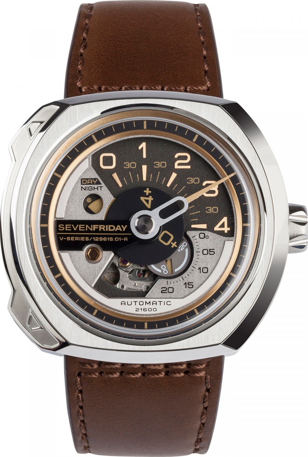 SevenFriday V-Series SF-V2/01 watch, silver