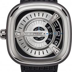 Sevenfriday M-Series Industrial SF-M1/01 watch, two - tone (bi - colored) silver and dark grey