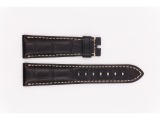 Leather Breguet Strap, light black