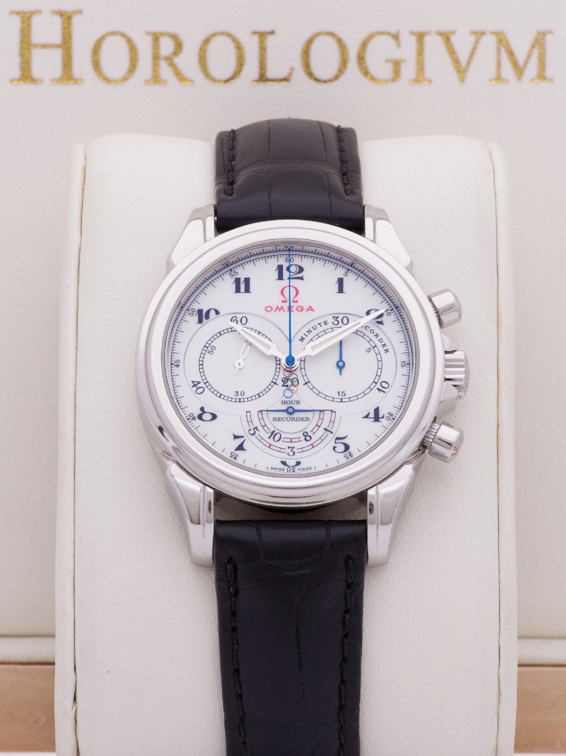 Omega Olympic Co-Axial Chronoscope watch, silver