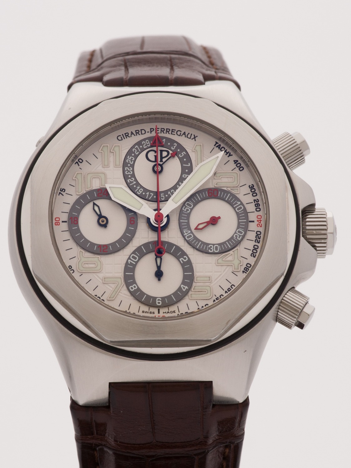 Girard-Perregaux Laureato Evo 3 Steel 44MM watch, silver