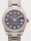 Rolex Datejust 31MM Ref. 178274 Blue Dial Fluted Bezel watch, silver