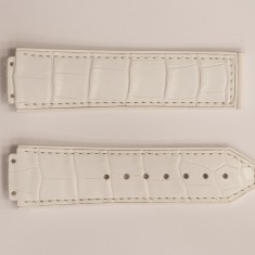 Leather and Rubber Hublot Strap, white