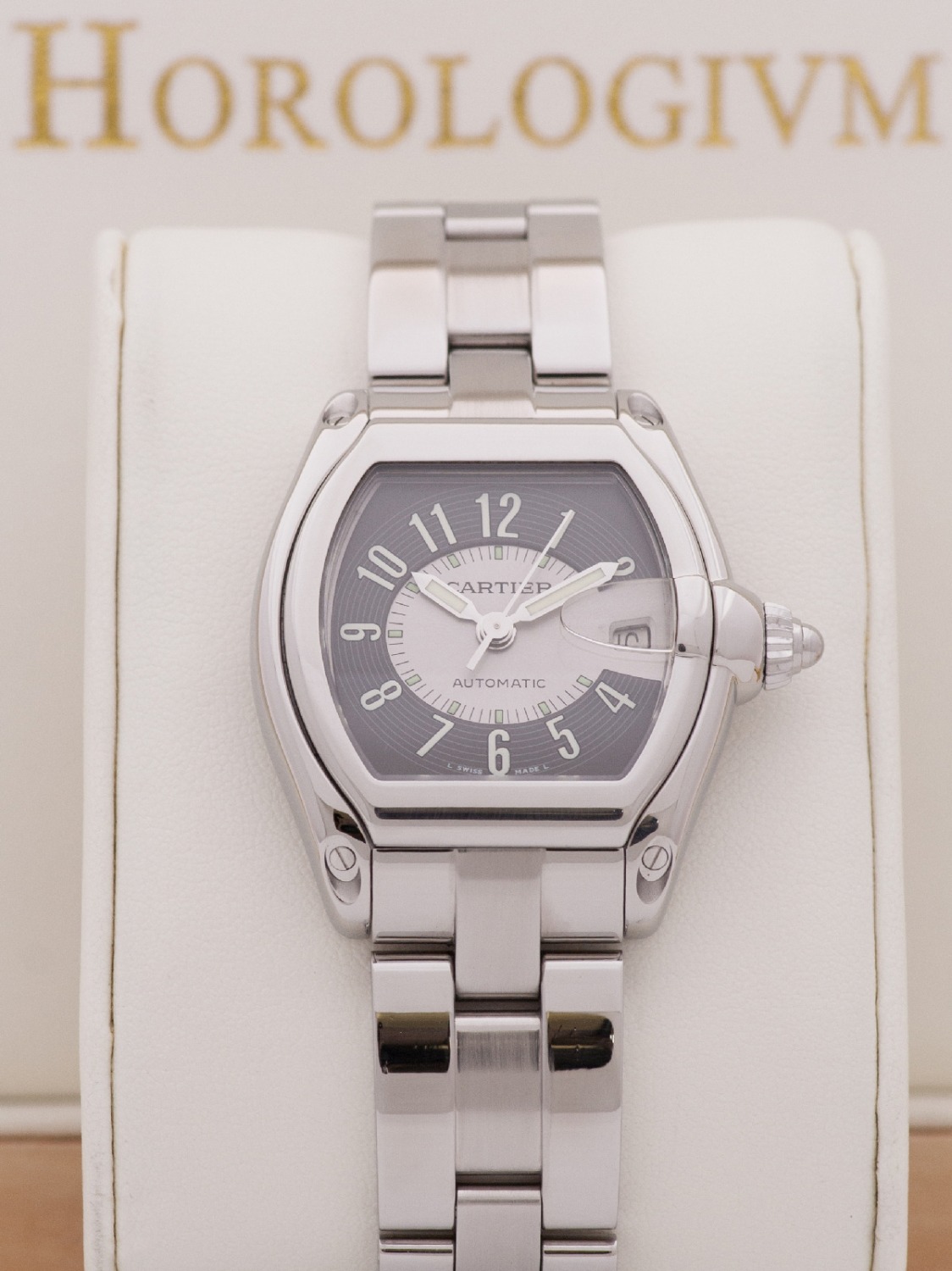 Cartier Roadster Automatic watch, silver