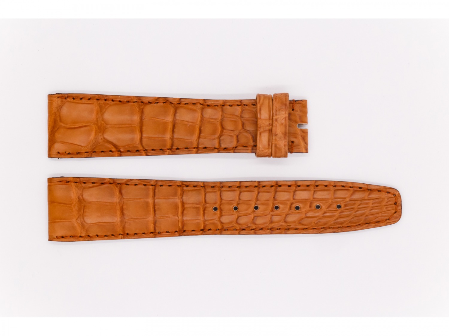 Crocodile Leather IWC Strap, light brown
