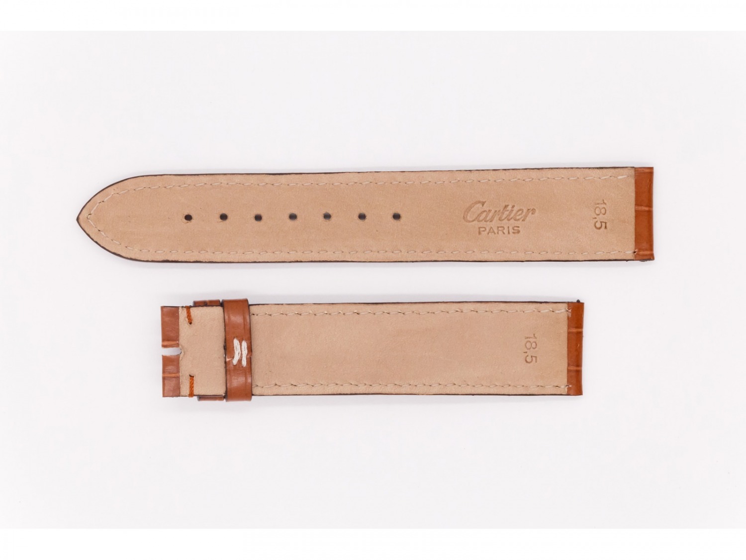 Leather Cartier Strap, light brown