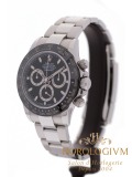 Rolex Daytona Cosmograph Ref. 116500LN watch, silver (case) and black (bezel)