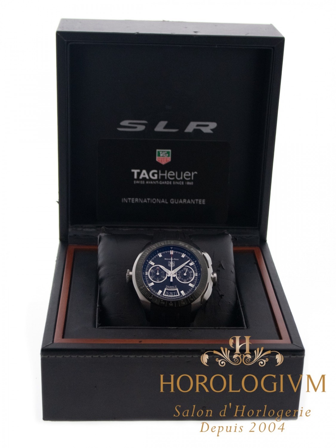 Tag Heuer Mercedes-Benz SLR Limited 3500 pcs watch, silver (case) and black (bezel)